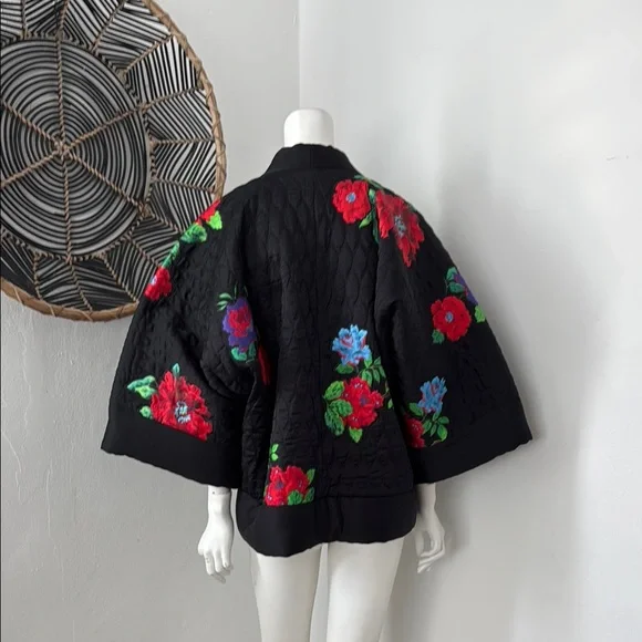 Kenzo Floral Embroidery Quilt Jacket - Picture 7 of 9